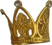 12 Pieces Crown Cake Topper Mini Baby Crown Tiny Queen Crown Small Princess Headpiece Cake Decoration for Women Lady Girl Bridal Wedding Royal Themed Baby Shower Decor Birthday Party (Gold)
