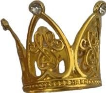 12 Pieces Crown Cake Topper Mini Baby Crown Tiny Queen Crown Small Princess Headpiece Cake Decoration for Women Lady Girl Bridal Wedding Royal Themed Baby Shower Decor Birthday Party (Gold)