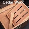 Cigar Humidors, Spanish Cedar Cigar Box, Glass Top humidors with Accessories Drawer, Handmade Digital Hygrometer Front Humidifier and, Hold 50-60 Cigars -Thanksgiving view 4