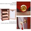 Cigar Humidor with Front Hygrometer, Humidifier and Drawers-Tempered Glass Cigar Humidor Box - Spanish Cedar Humidor-Desktop Humidor That can Hold 100+ Cigars as Gift for Men view 3