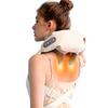 Asinhe Wearable Neck Shoulder Massager, Deep Tissue Shiatsu Back Massagers with Heat for Pain Relief, Electric Human-Hand Kneading Squeeze Muscles Massage Pillow, Gifts for Women Men Full Body Use
