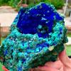 AtkitS Natural Azurite Malachite Geode Crystal Mineral Specimen Reiki Healing Stone Collectible (Size : 710-800g) view 1