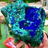 AtkitS Natural Azurite Malachite Geode Crystal Mineral Specimen Reiki Healing Stone Collectible (Size : 710-800g) view 3