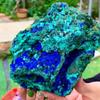 AtkitS Natural Azurite Malachite Geode Crystal Mineral Specimen Reiki Healing Stone Collectible (Size : 710-800g) view 4