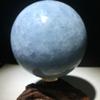 AtkitS Natural Semi-Precious Stone Blue Calcite Ball Celestite Crystal Sphere (Size : 300-400g) view 2