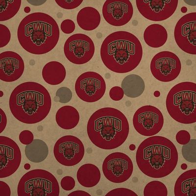 GRAPHICS & MORE Central Washington University Primary Logo Premium Kraft Gift Wrap Wrapping Paper Roll