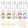 TOVINANNA 10Pcs Pill Bottles with Blank Labels - 30ml Medicine Containers with Screw Caps- Plastic Empty Small Pill Container Leak-Proof Clear Sample Jar for Dispense for Liquid Solid Name Stickers view 1