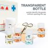 TOVINANNA 10Pcs Pill Bottles with Blank Labels - 30ml Medicine Containers with Screw Caps- Plastic Empty Small Pill Container Leak-Proof Clear Sample Jar for Dispense for Liquid Solid Name Stickers view 2