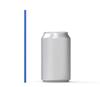 Disposable Plastic Drinking Straws - Straight - 7.75" Long (Blue, 500) view 2