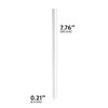 Disposable Plastic Drinking Straws - Straight - 7.75" Long (Clear, 250) view 2