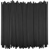 7.75" Plastic Straws (500 Count), Disposable Straws - Made For Standard 16oz Glass (Black) view 2