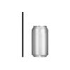 7.75" Plastic Straws (500 Count), Disposable Straws - Made For Standard 16oz Glass (Black) view 3