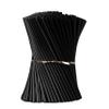 7.75" Plastic Straws (500 Count), Disposable Straws - Made For Standard 16oz Glass (Black) view 4