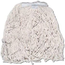 20 Ounce 8 Ply Heavy Duty Janitorial Cotton Mop Head - Pack of (2)