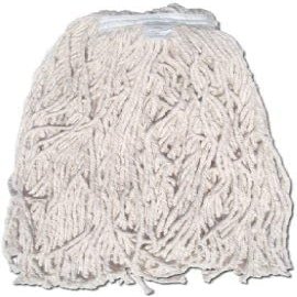 20 Ounce 8 Ply Heavy Duty Janitorial Cotton Mop Head - Pack of (2)