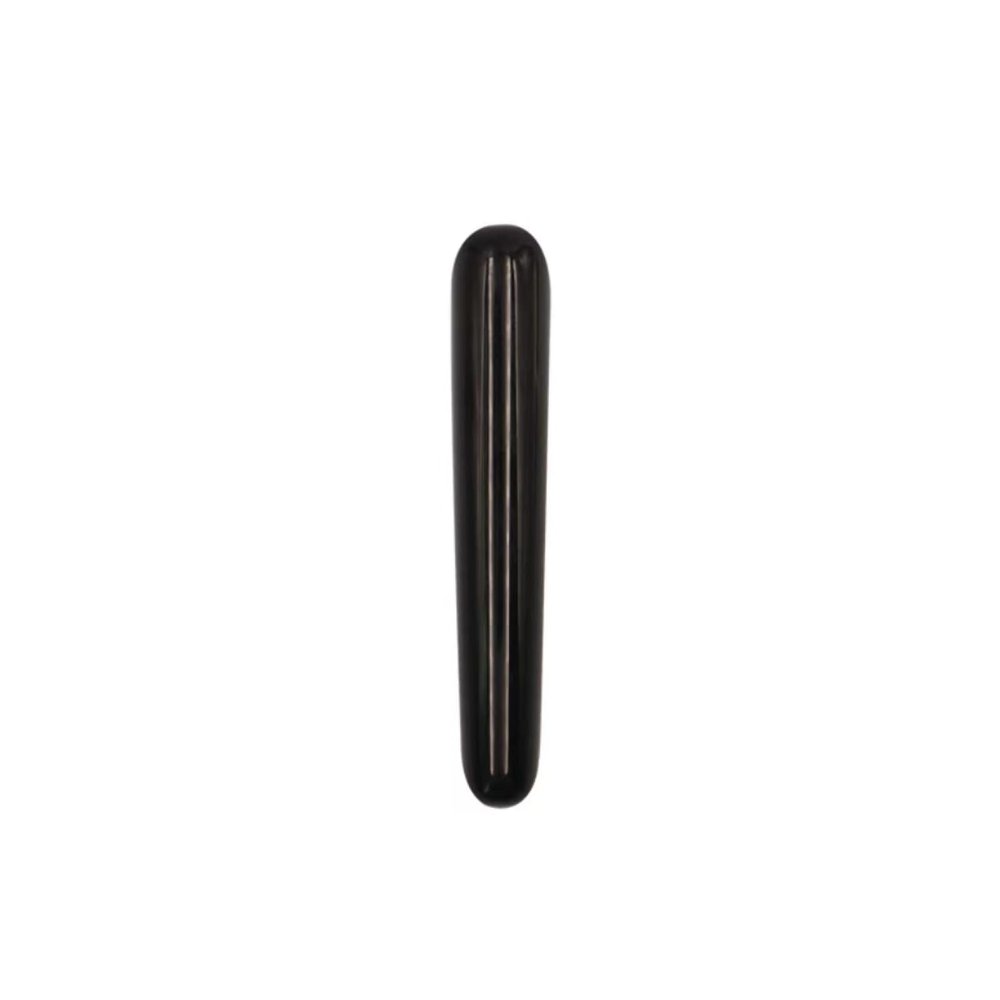 1PC Natural Crystal Quartz Wand Stone Body Face Acupoints Body Rod,Black