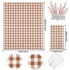 Whaline Terracotta Guest Napkins Buffalo Plaid Disposable Paper Pack 3 Ply Wedding Dinner Hand Napkin Towel for Wedding Birthday Bride Shower Party Supplies Table Decorations, 80Pcs view 2