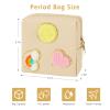 airogym Period Bag for Women, Sanitary Napkin Storage Bag, Functional PU Leather Sanitary Pad Bags for Panty Liners, Tampons, Menstrual Cup Pouches, Sanitary Pads Organizer view 2