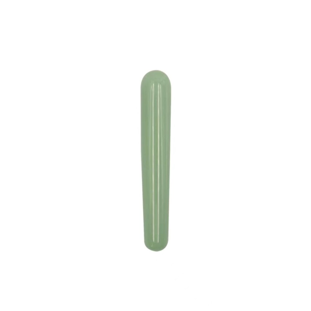 1PC Natural Crystal Quartz Wand Stone Body Face Acupoints Body Rod,Green