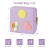 airogym Period Bag for Ladies, Sanitary Napkin Storage Bag, Functional PU Leather Sanitary Pad Bags for Panty Liners, Tampons, Menstrual Cup Pouches, Sanitary Pads Organizer view 2