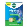 Vicks VapoRub SteamPods 4s, for Steam Inhalation, Quick Relief from Blocked Nose, Sinus Congestion, Headache, and Cough Due to Cold. Pack of 4 Pods view 1