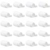Healifty Empty Plastic Pill Bottles, 20Pcs Medicine Containers with Screw Lids, Small Capsule Storage Jars for Travel and Daily Vitamin Organization 50 mL White view 1