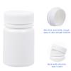 Healifty Empty Plastic Pill Bottles, 20Pcs Medicine Containers with Screw Lids, Small Capsule Storage Jars for Travel and Daily Vitamin Organization 50 mL White view 2