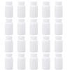 Healifty 20pcs Plastic Medicine Pill Bottle Portable Container Case Organizer with Caps for Travel Storage Dispenser Organization 100ml White view 1