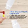 Healifty 20pcs Plastic Medicine Pill Bottle Portable Container Case Organizer with Caps for Travel Storage Dispenser Organization 100ml White view 2