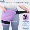 REVIX Extra Large Hip Ice Pack Wrap with Straps, Reusable Gel Ice Pack for Hip Replacement, Thigh, Shoulder & Back, Soft Lining Cold Compress Recovery Kit view 4