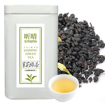 Xin Qing Taiwan High Altitude Jasmine Green Tea High Mountain Jasmine Green Tea Taiwan Tea Natural floral and tea aroma without bitterness 150g/5.29oz