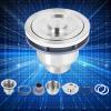 Haofy Stainless Steel Drain Stopper, Fast Draining, Odor Blocking, Easy to for Kitchen Sink view 2