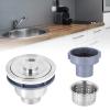 Haofy Stainless Steel Drain Stopper, Fast Draining, Odor Blocking, Easy to for Kitchen Sink view 3