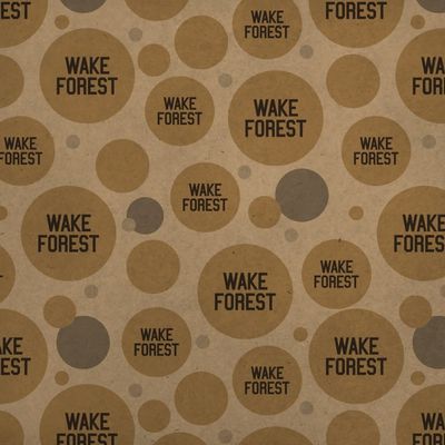 GRAPHICS & MORE Wake Forest University Secondary Logo Premium Kraft Gift Wrap Wrapping Paper Roll