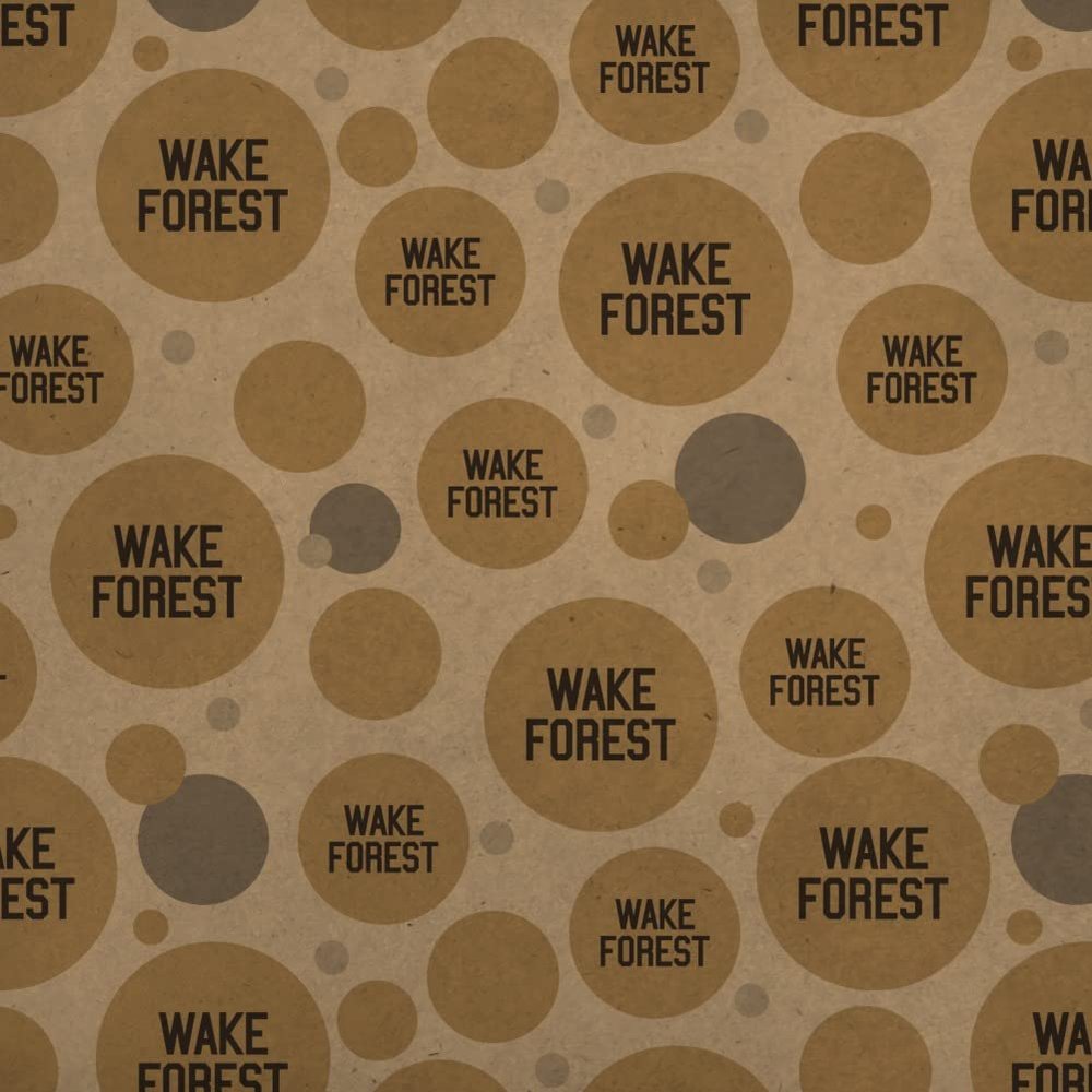GRAPHICS & MORE Wake Forest University Secondary Logo Premium Kraft Gift Wrap Wrapping Paper Roll