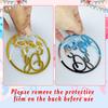 10 PCS Gold Oh Baby Cake Topper Mirror Acrylic Cake Topper Side Cake Decorations Gold Cake Inserts Cake Decorating Supplies Cupcake Toppers for Oh Baby Gender Reveal Baby Birthday Party Decorations view 3