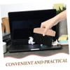 1 Set Mini Dustpan and Brush Set Wood Tabletop Small Broom Portable Cleaning Brush Dustpan Combo for Desk Housekeeping Office Kitchen Pet Nest view 3