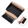 1 Set Mini Dustpan and Brush Set Wood Tabletop Small Broom Portable Cleaning Brush Dustpan Combo for Desk Housekeeping Office Kitchen Pet Nest view 4