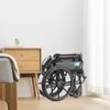 Portable Wheelchairs Oxford Cloth Cushion Folding Wheelchair with Handbrake Carbon Steel Load 220lb Transport Wheelchair view 2