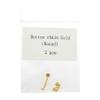 10 Pcs 24K Plated Gold Traction Chain Lingual Buttons Chain view 2