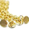 10 Pcs 24K Plated Gold Traction Chain Lingual Buttons Chain view 3