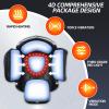 DEITY Knee Massager Smart with Heat, Vibration, 3D Massage, Red Light, 4-in-1, Cordless Portable Knee Massager with LED Large Screen, Gifts for Grandma & Grandpa view 2