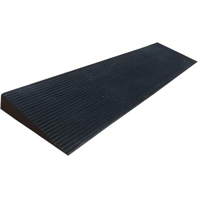 0.8-4.5 cm Rise Rubber Wheelchair Ramp,Cuttable Threshold Ramp,Non-Slip Textured Surface Rubber Curb Ramp,Loading Ramp for Driveway, Sidewalk, Sweeping Robot (Size : 90 * 8 * 0.8cm)