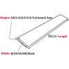 0.8-4.5 cm Rise Rubber Wheelchair Ramp,Cuttable Threshold Ramp,Non-Slip Textured Surface Rubber Curb Ramp,Loading Ramp for Driveway, Sidewalk, Sweeping Robot (Size : 90 * 8 * 0.8cm) view 2