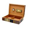 Cigar Humidor Cabinet for 25 Cigars with Digital Hygrometer, Humidifiers, Spanish Cedar Tray and Spanish Cedar Lining, Gift for Fathers,Husband view 1