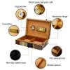 Cigar Humidor Cabinet for 25 Cigars with Digital Hygrometer, Humidifiers, Spanish Cedar Tray and Spanish Cedar Lining, Gift for Fathers,Husband view 3