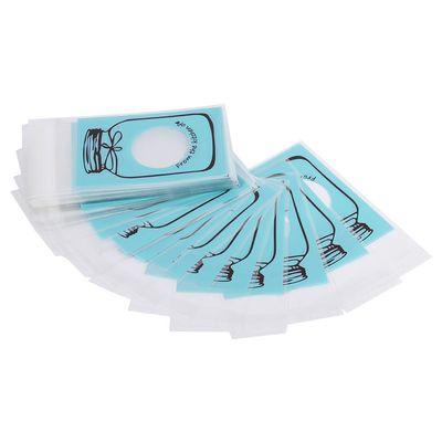 Candy Bag, Plastic Cellophane Bags - 4 Colors 100pcs/Pack Lovely Plastic Candy Biscuit Cookies Gift Packaging Bag for Small Gift Party Favors, Cookie, Candy, Popcorn(Blue)