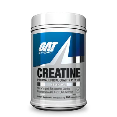GAT SPORT Creatine Monohydrate Powder 1000 Grams, Strength, GLP1 Support, Brain Health, Anti-oxidant, Endurance, for Men & Women, 1 Kilo, Unflavored, 200 Servings