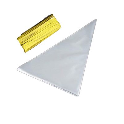 A1 Bakery Supplies Clear Cellophane Cone Bags for Treat & Favor 7.5 Inch X 17.5 Inch 10 Pack