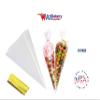 A1 Bakery Supplies Clear Cellophane Cone Bags for Treat & Favor 7.5 Inch X 17.5 Inch 10 Pack view 2